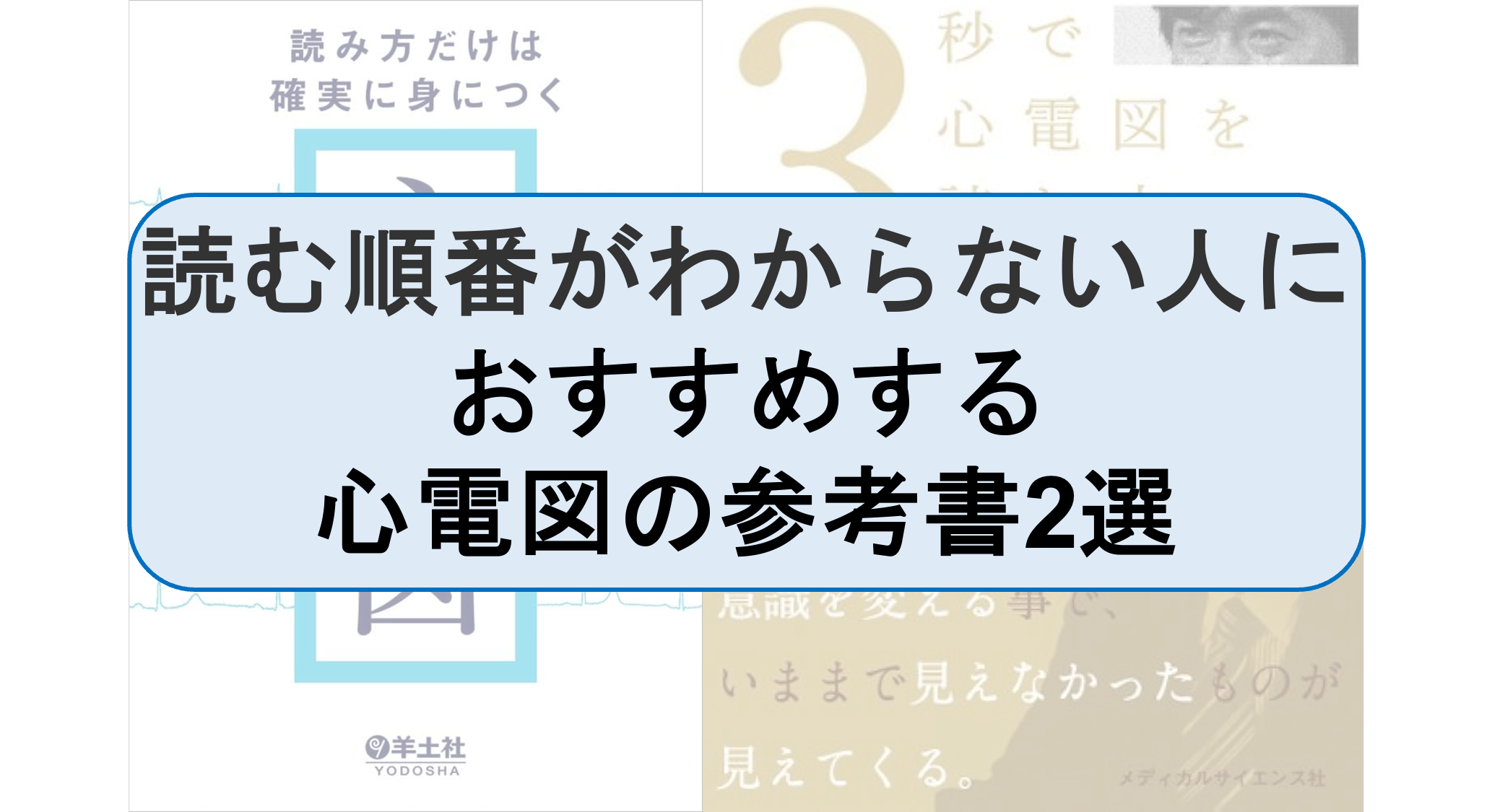 読む順番がわからない人に おすすめする 心電図の参考書2選